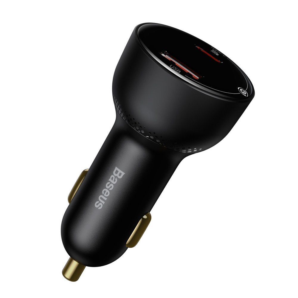 Cargador de Coche con Cable USB-C Baseus Superme, 100W, 5A, 1 x USB-A - 1 x USB-C, Negro TZCCZX-01