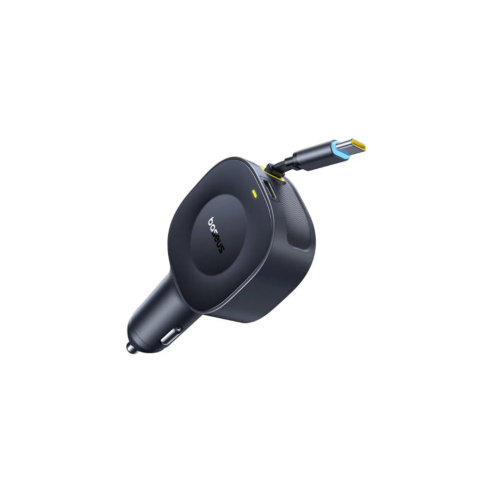 Cargador de coche con cable USB-C Baseus PrimeTrip VR2, 30W, 3A, 1 x USB-C, Negro C0206400