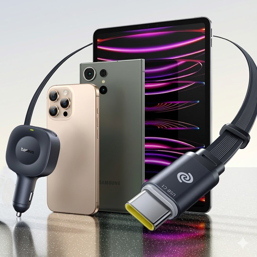Cargador de coche con cable USB-C Baseus PrimeTrip VR2, 30W, 3A, 1 x USB-C, Negro C0206400