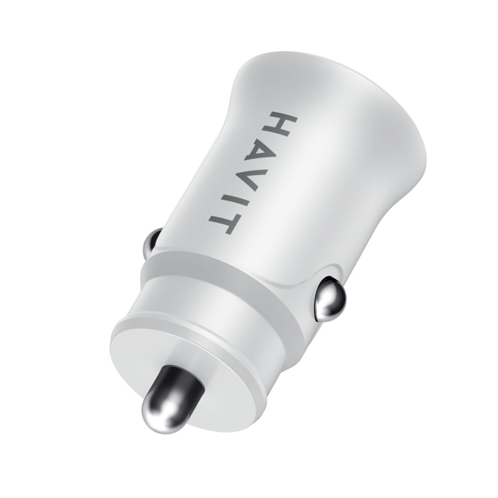 HAVIT CC2022 Car Charger, 20W, 3A, 1 x USB-A - 1 x USB-C, White