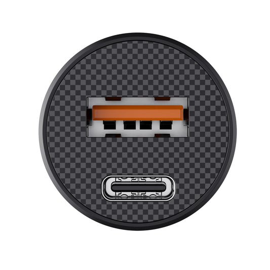 Cargador de Coche HAVIT CC2022, 20W, 3A, 1 x USB-A - 1 x USB-C, Negro