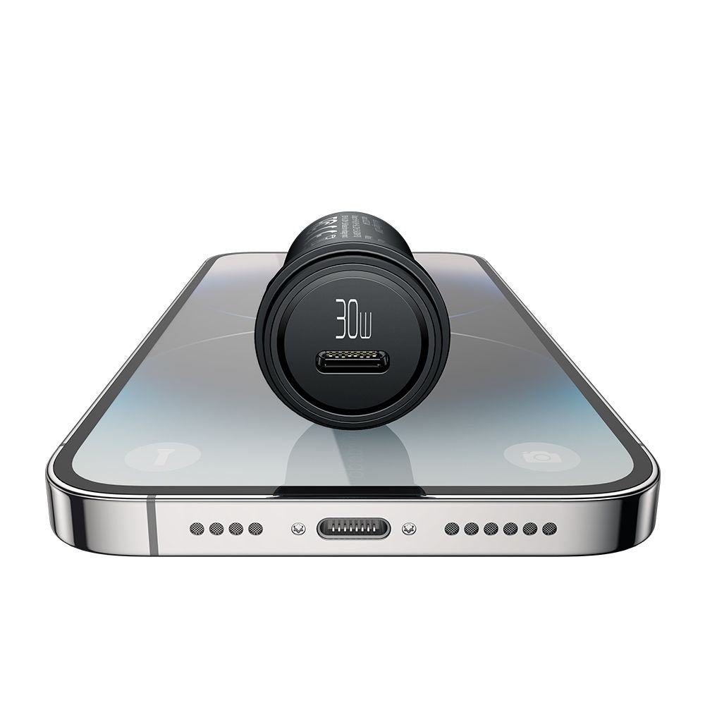 Cargador de coche McDodo CC-7491 Obsidian, 30W, 3A, 1 x USB-C, Negro