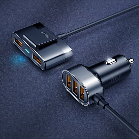 Cargador de coche Joyroom JR-CL03, 21 W, 2,1 A, 5 x USB-A, negro