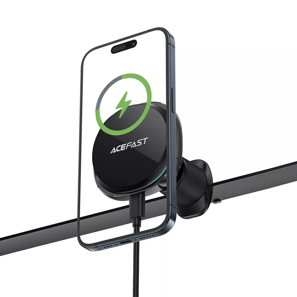 Cargador de Coche Inalámbrico Acefast D31, 15W, 1.67A, Negro