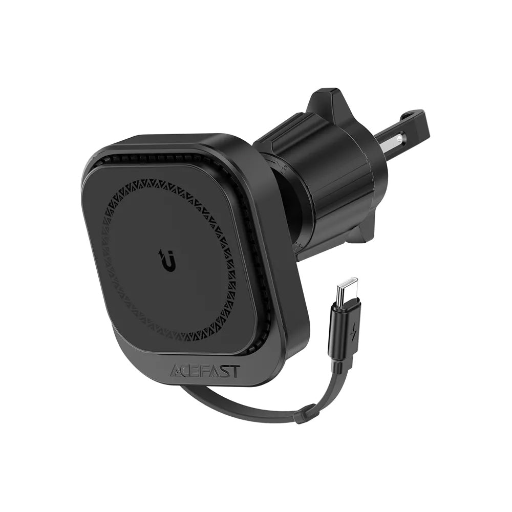 Cargador de Coche Inalámbrico Acefast D32, 15W, 1.67A, Negro