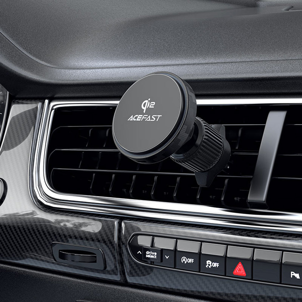 Cargador de Coche Inalámbrico Acefast D33, 15W, 1.67A, Negro
