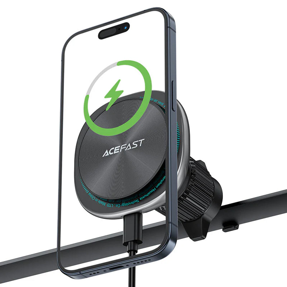 Cargador de Coche Inalámbrico Acefast D41, 15W, 1.67A, Plateado