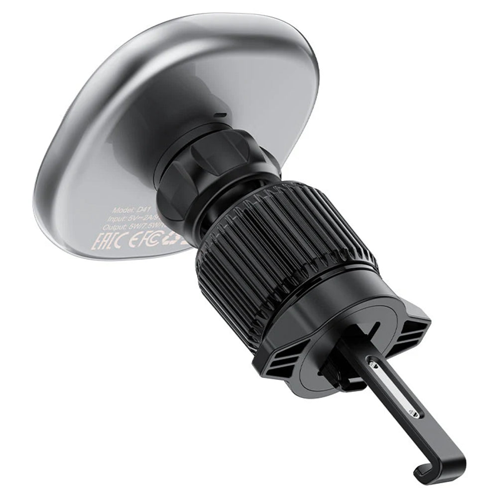 Cargador de Coche Inalámbrico Acefast D41, 15W, 1.67A, Plateado