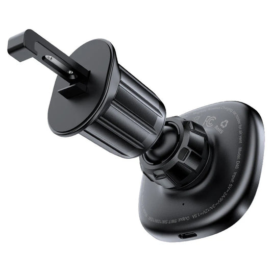 Cargador de Coche Inalámbrico Acefast D46, 15W, 1.67A, Negro