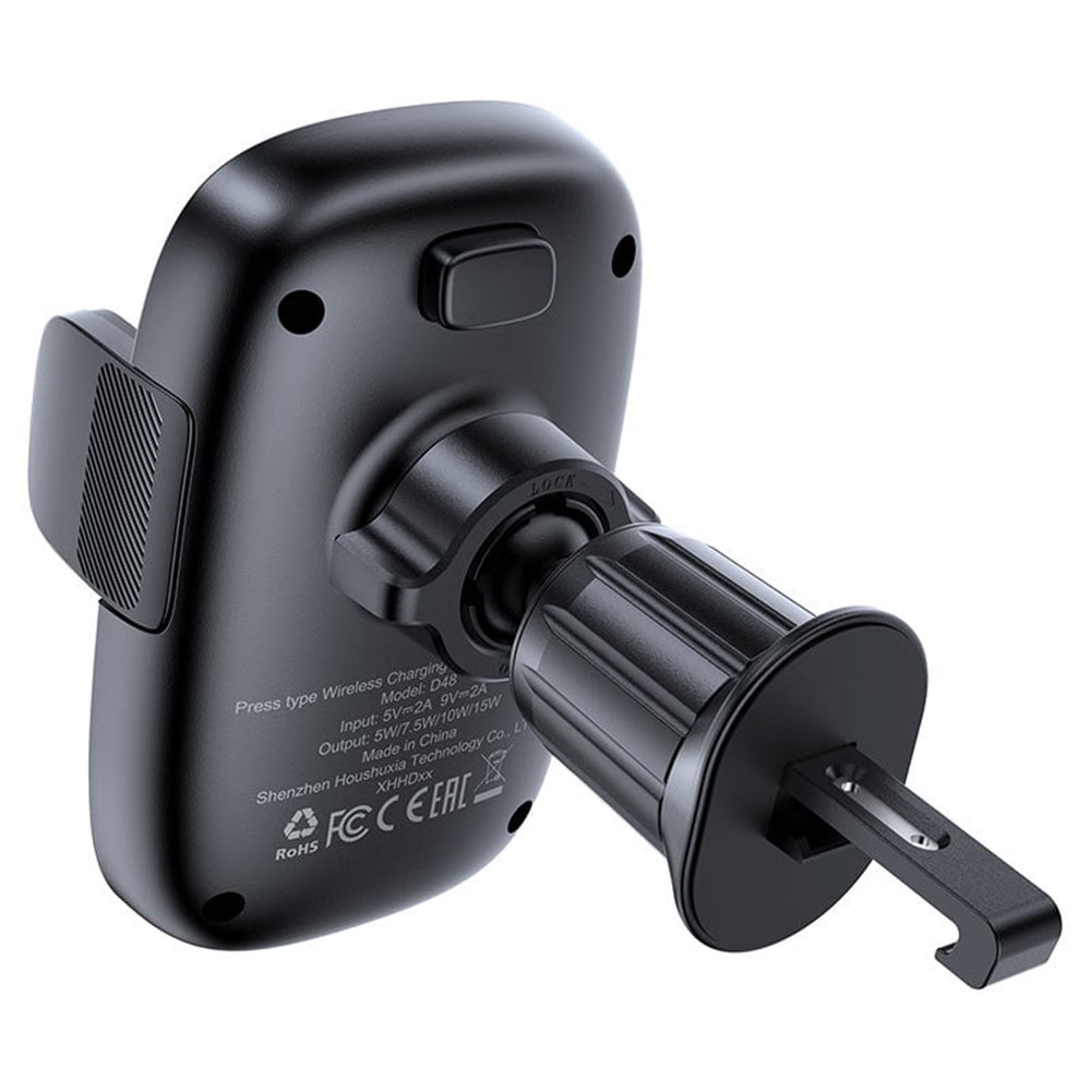 Cargador de Coche Inalámbrico Acefast D48, 15W, 1.67A, Negro