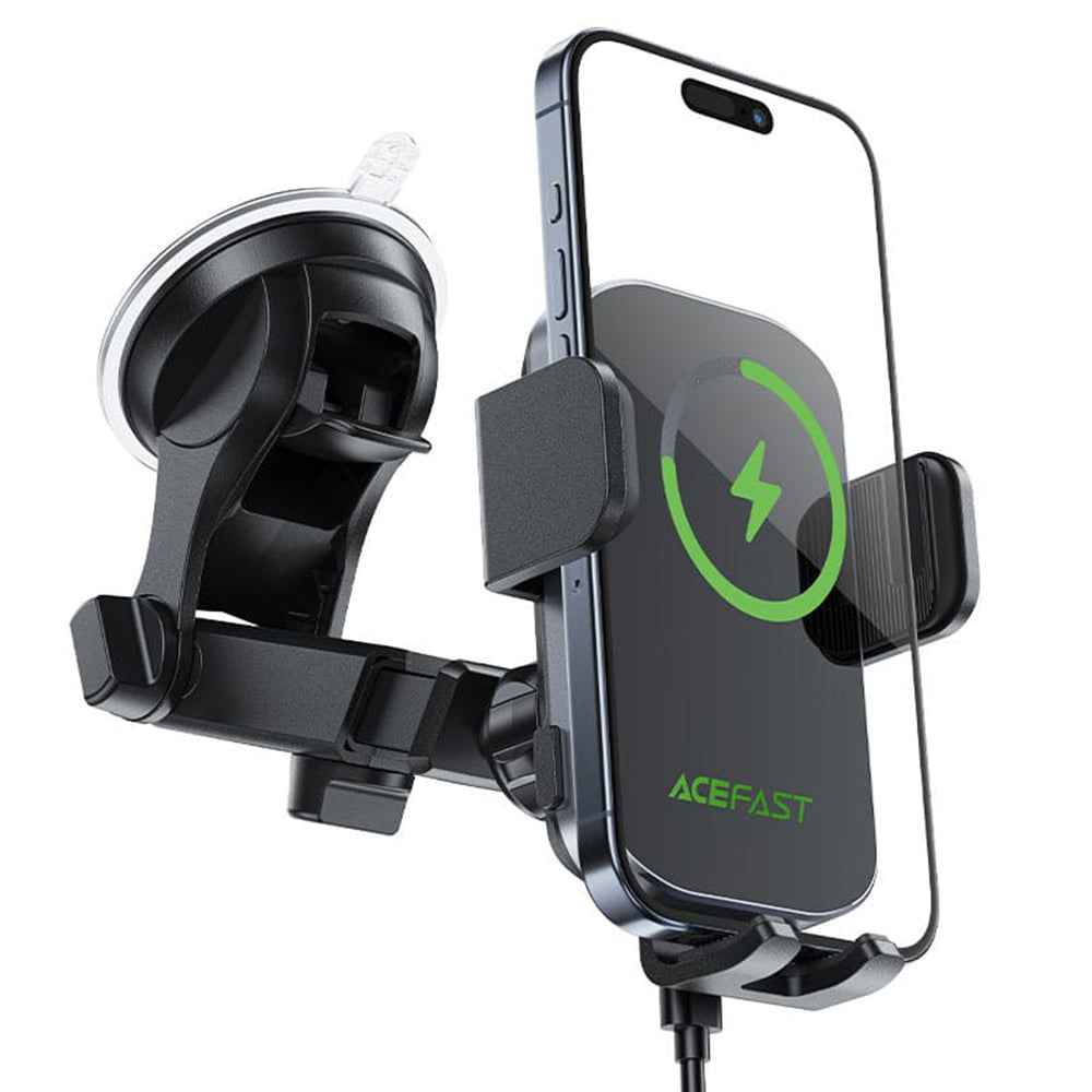 Acefast D53 Wireless Car Charger, 15W, 1.67A, Black