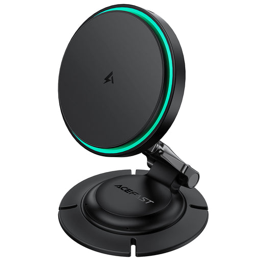 Cargador de Coche Inalámbrico Acefast D65, 15W, 1.67A, Negro