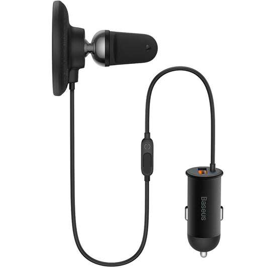 Cargador de Coche Inalámbrico Baseus CW01, 40W, 3A, Negro C40141000111-01