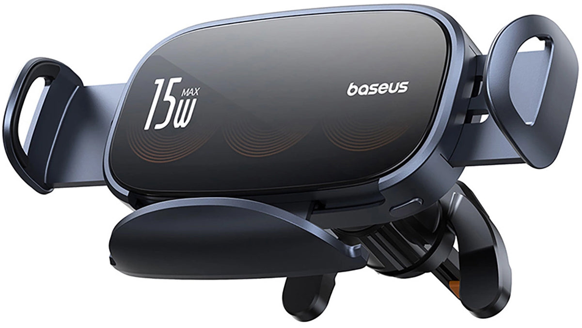 Cargador de Coche Inalámbrico Baseus LightChaser, 15W, 1.67A, Negro C40355901111-00