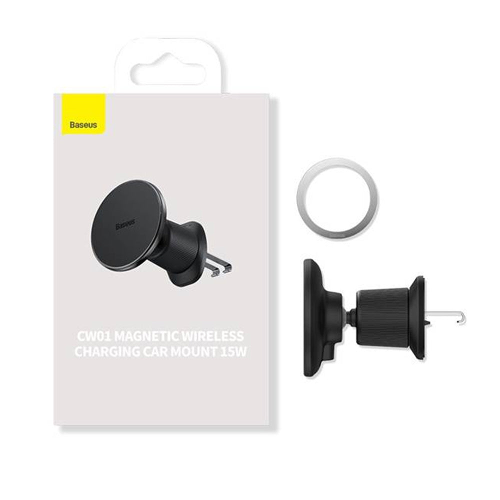 Baseus CW01 Wireless Car Charger, 15W, 1.67A, Black C0013A01