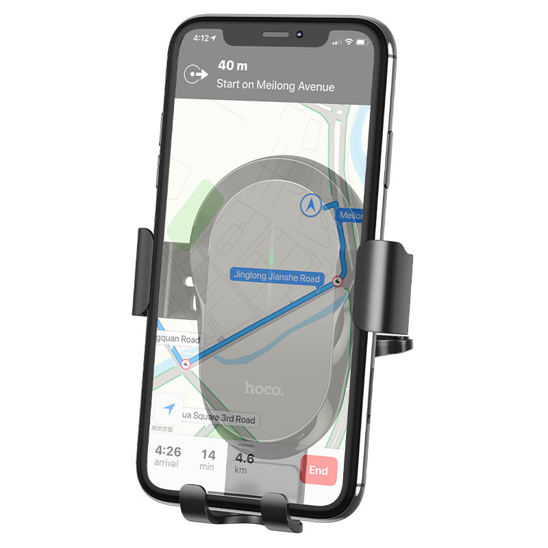 Cargador de Coche Inalámbrico HOCO CA105, 15W, 1.67A, Negro