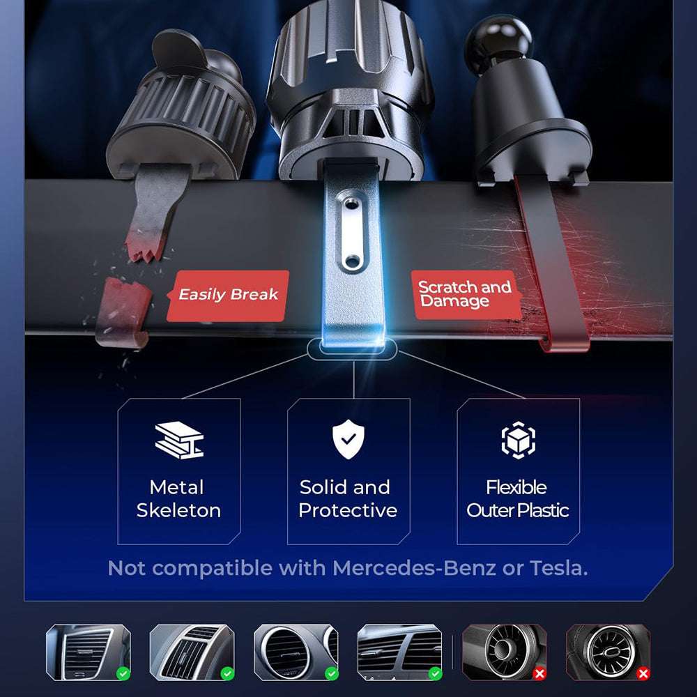 Cargador inalámbrico para coche Lisen W704 Pro, 25W, Negro YL0225090003