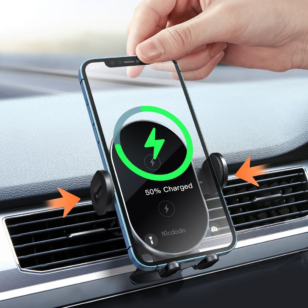 McDodo CH-1600 Wireless Car Charger, 15W, 1.67A, Black