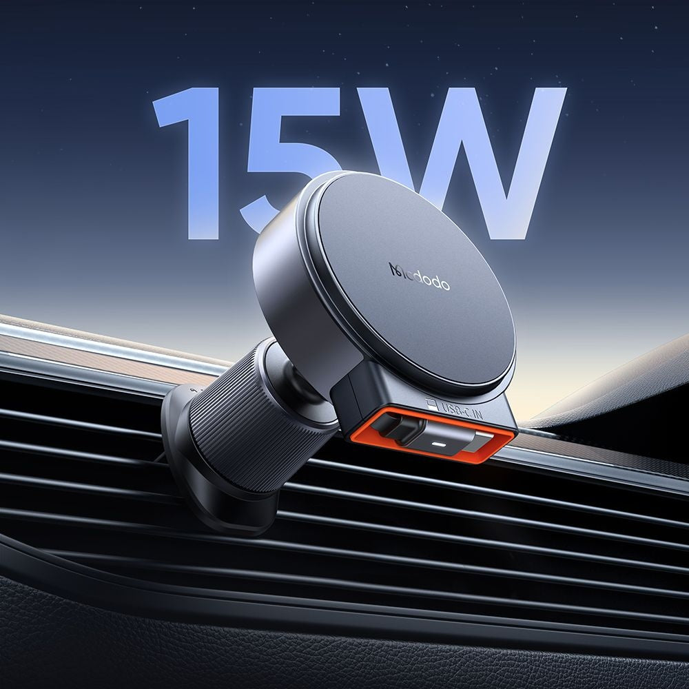 Cargador de Coche Inalámbrico McDodo CH-3000, 15W, 1.67A, Negro