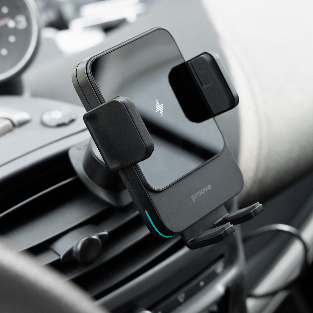 Cargador de Coche Inalámbrico Proove Sonic, 15W, 1.67A, Gris WHSN15002001