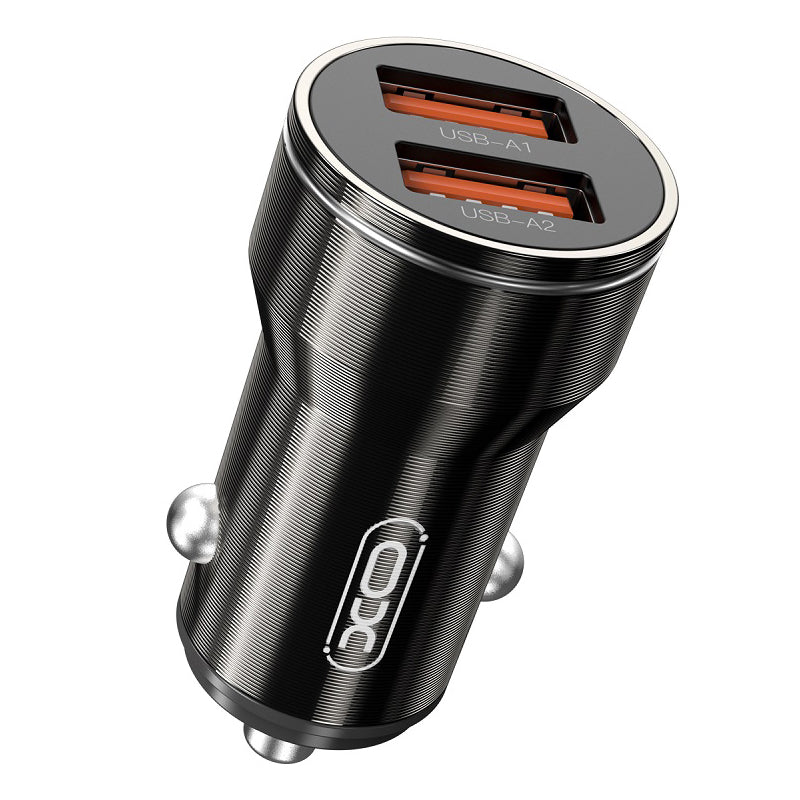 Cargador de Coche XO Design CC48, 12W, 2.4A, Negro