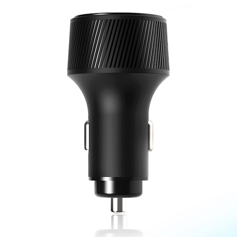 Cargador de coche Yesido Y31 Display, 18W, 3A, 2 x USB-A, Negro