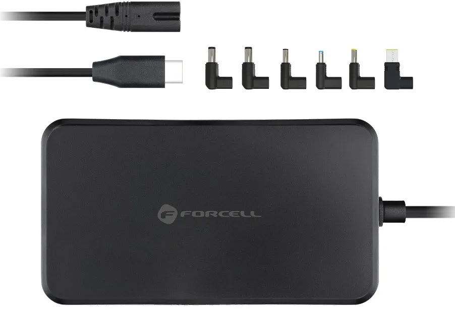 Cargador Forcell F-Energy E856, 65W, Universal, Negro
