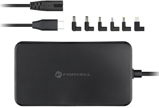 Cargador Forcell F-Energy E856, 65W, Negro