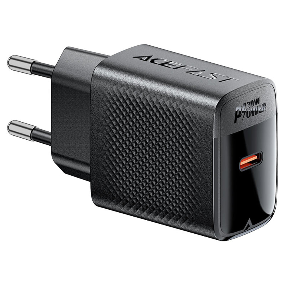 Cargador de Red Acefast A102, 30W, 3A, 1 x USB-C, Negro