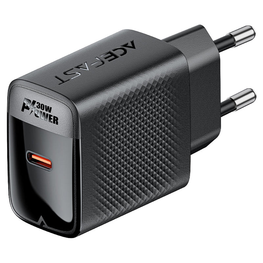 Cargador de Red Acefast A102, 30W, 3A, 1 x USB-C, Negro