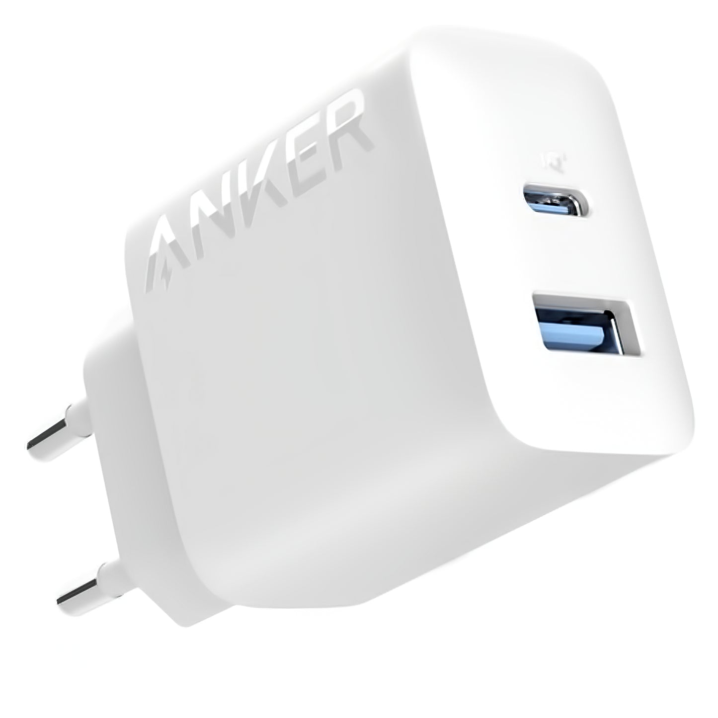 Cargador de red Anker 312, 20W, 3A, 1 x USB-A - 1 x USB-C, Blanco A2348G21