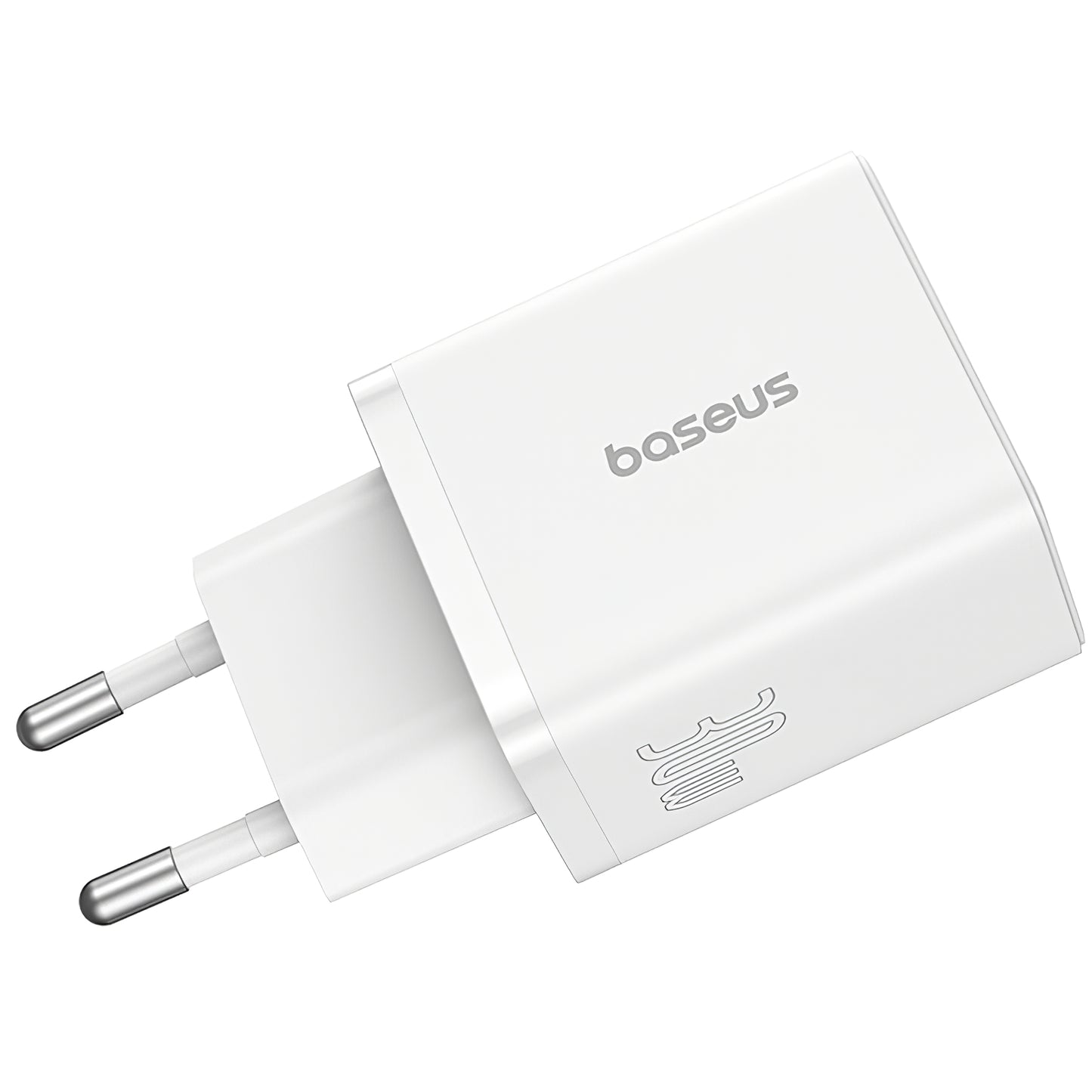 Cargador de red Baseus Cube, 30 W, 2,4 A, 1 x USB-A - 1 x USB-C, blanco P10111404213-00