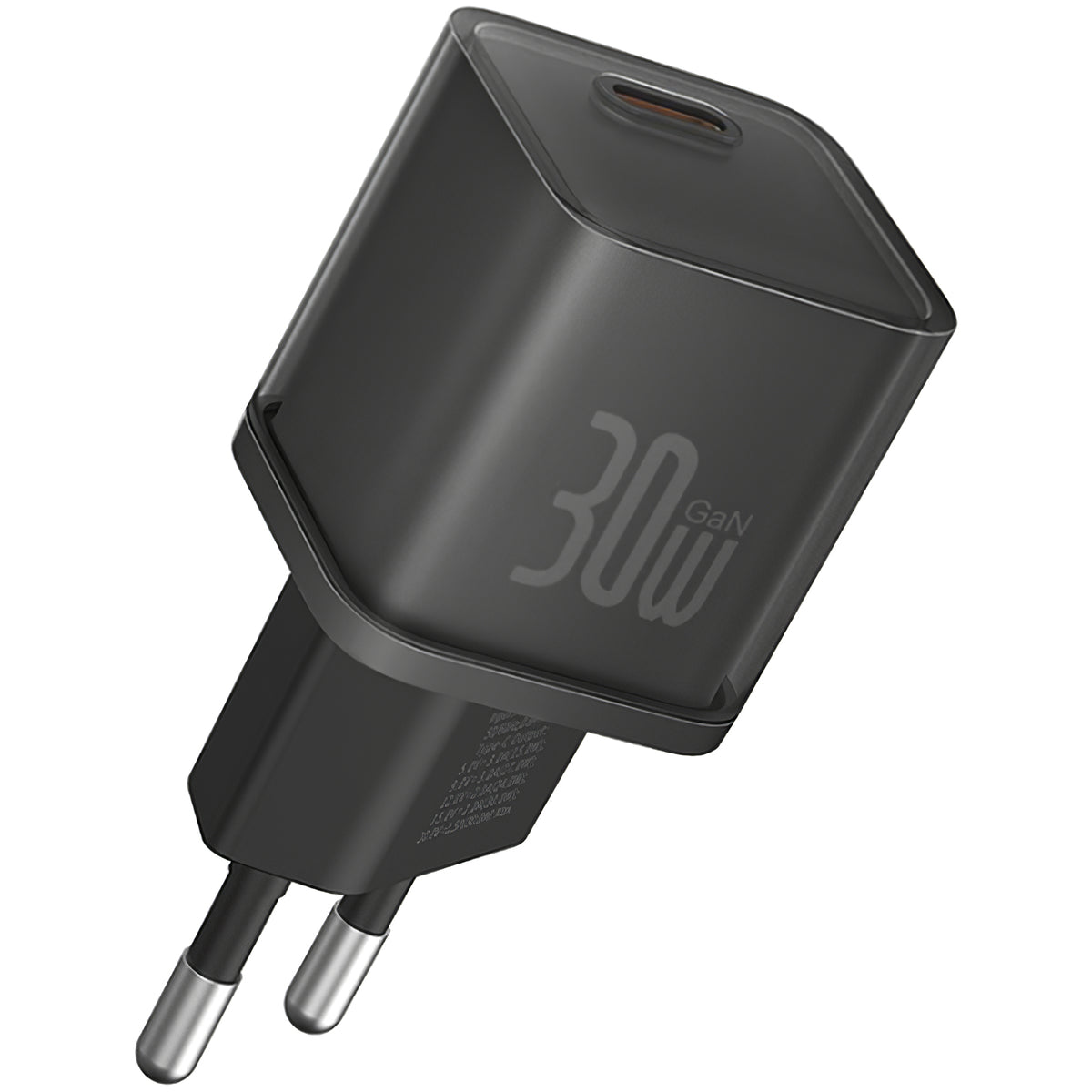 Cargador de red GaN5S de Baseus GaN5S, 30 W, 3 A, 1 x USB-C, negro P10162504113-00