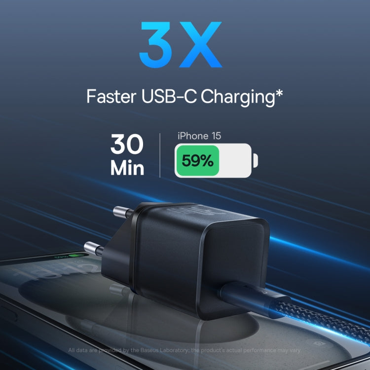 Cargador de red GaN5S de Baseus GaN5S, 30 W, 3 A, 1 x USB-C, negro P10162504113-00