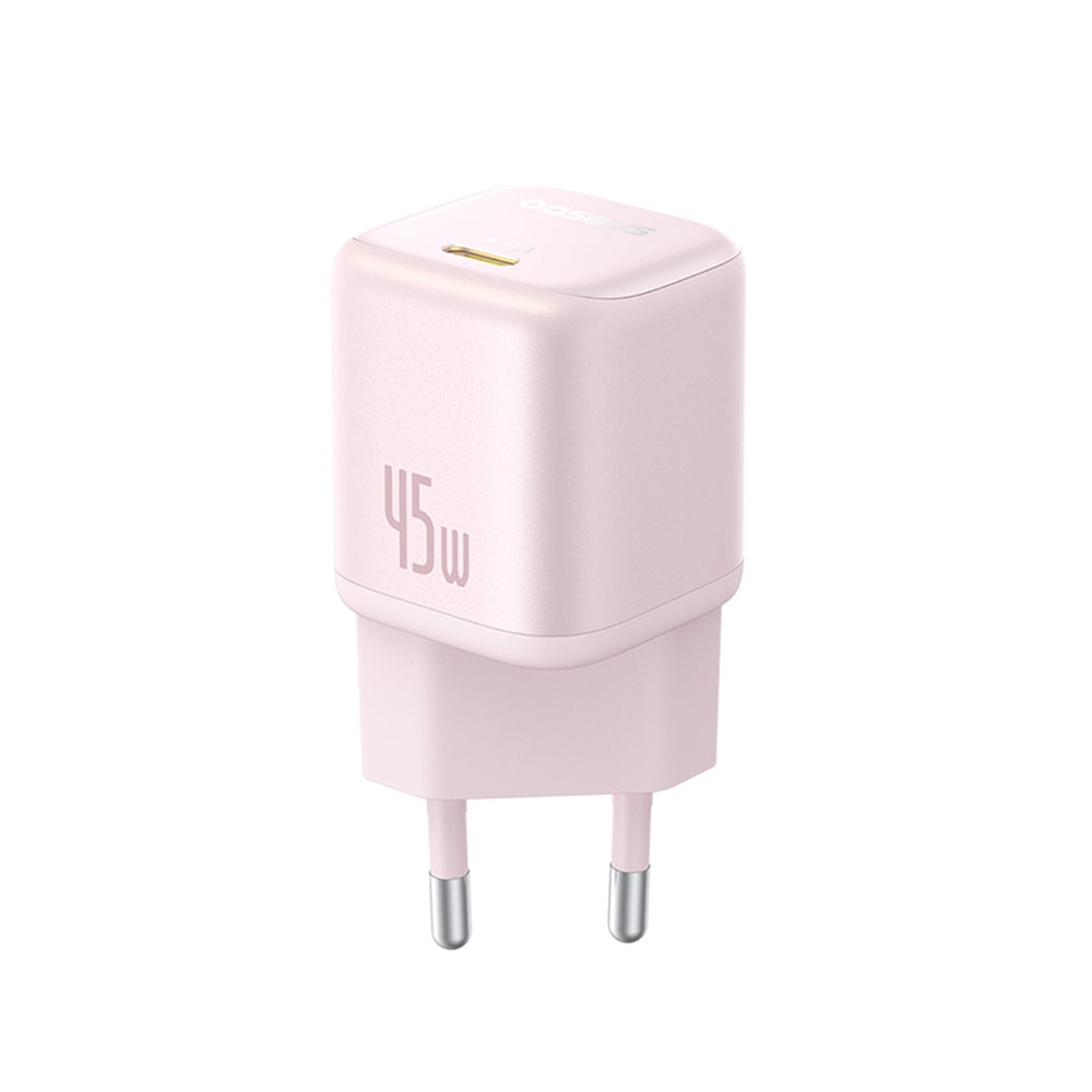 Cargador de Red Baseus PicoGo, 45W, 3A, 1 x USB-C, Rosa P10176800413-00