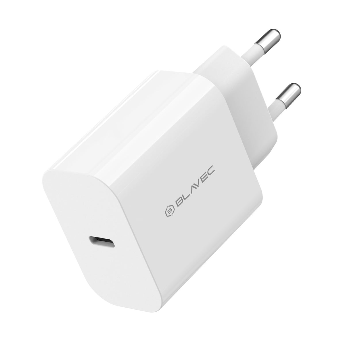 Cargador de Red Blavec BC-7, 45W, 3A, 1 x USB-C, Blanco