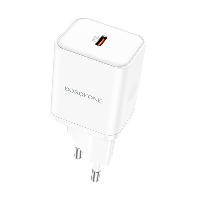 Cargador de Red Borofone BN6 Field, 20W, 3A, 1 x USB-C, Blanco