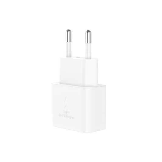 Cargador de Red con Cable USB-C XO Design L167, 25W, 3A, 1 x USB-C, Blanco
