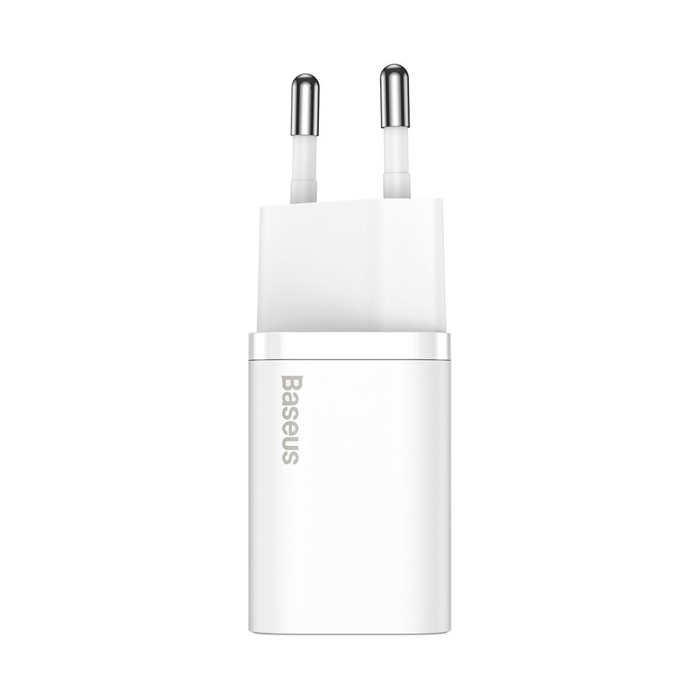 Cargador de red Baseus Super Si con cable Lightning, 20 W, 3 A, 1 x USB-C, blanco TZCCCSUP-B02