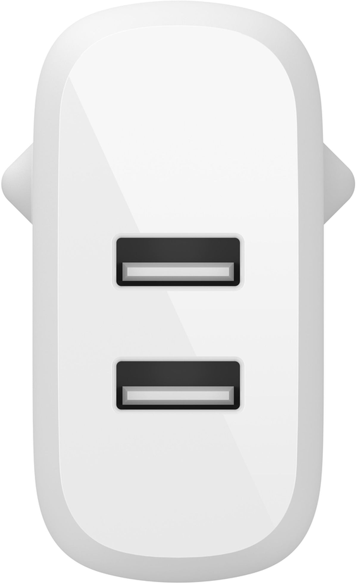 Cargador de Red con Cable USB-C Belkin BoostCharge Dual, 24W, 2.4A, 2 x USB-A, Blanco WCE001vf1MWH