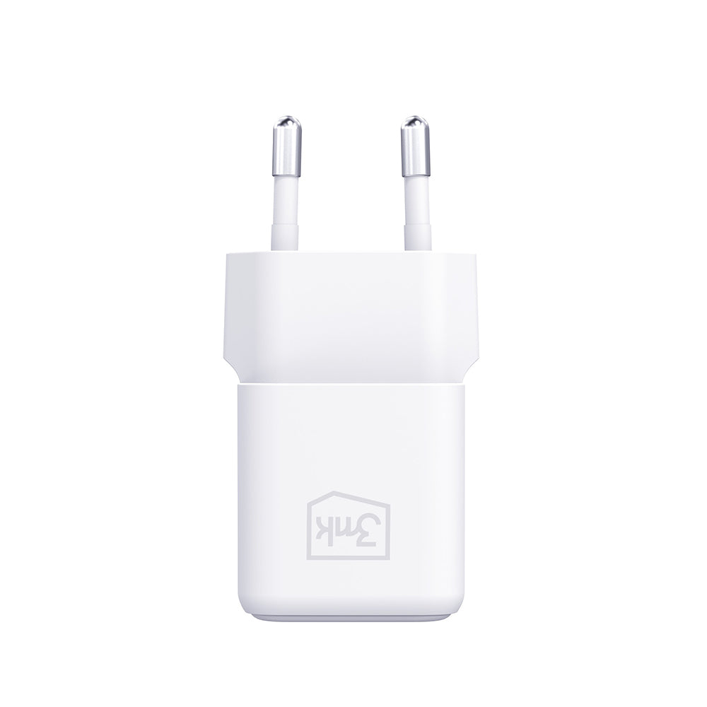 Cargador de Red con Cable USB-C 3MK Hyper, 25W, 3A, 1 x USB-C, Blanco