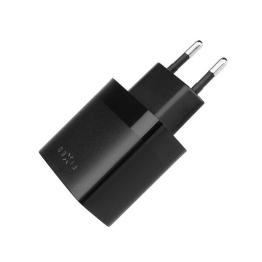 Cargador de Red Fixed, 17W, 3A, 2 x USB-A, Negro