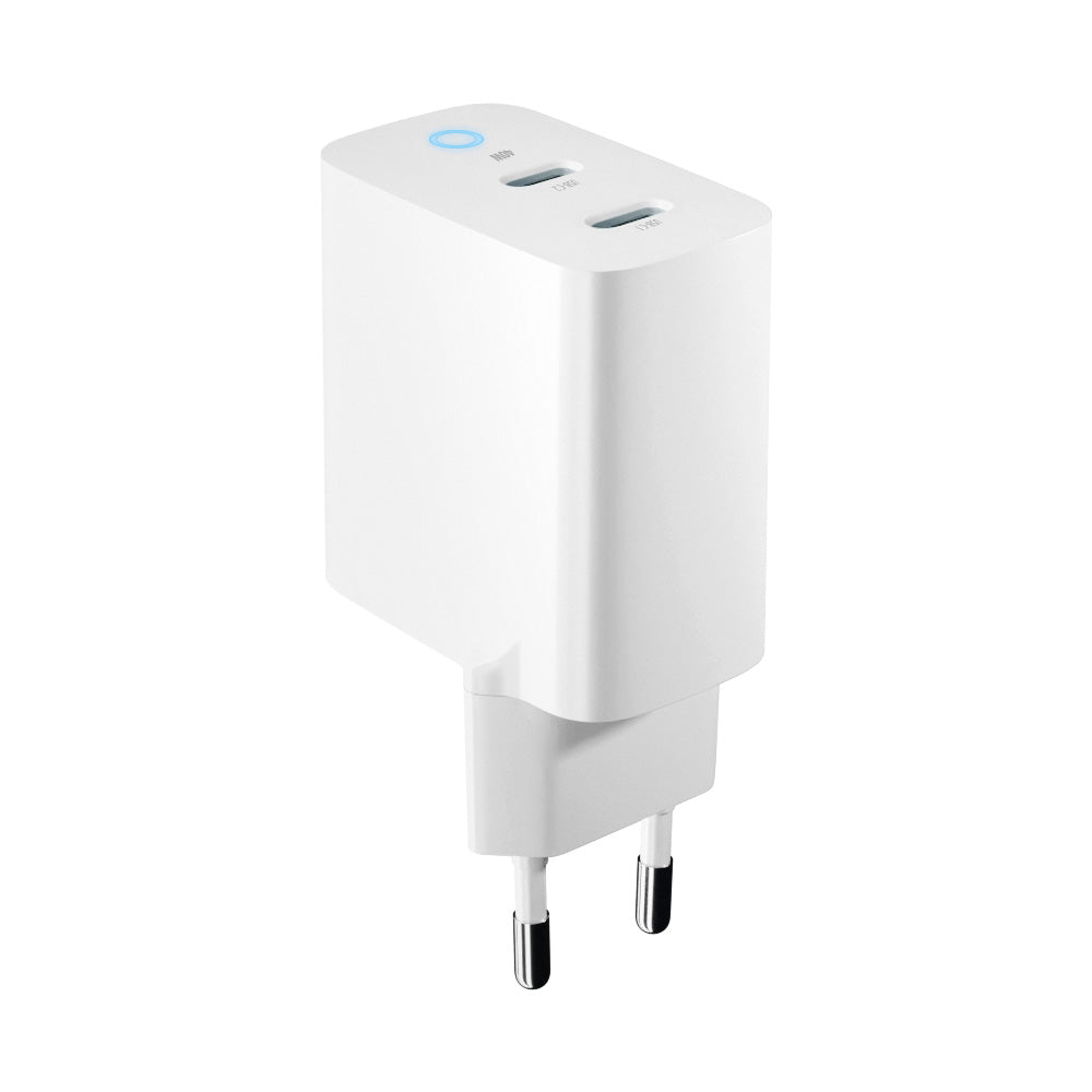 Forever Network Charger TC-06-40CC, 40W, 3A, 2 x USB-C, Blanco