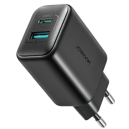 Cargador de Red Joyroom JR-TCF13, 25W, 3A, 1 x USB-A - 1 x USB-C, Negro