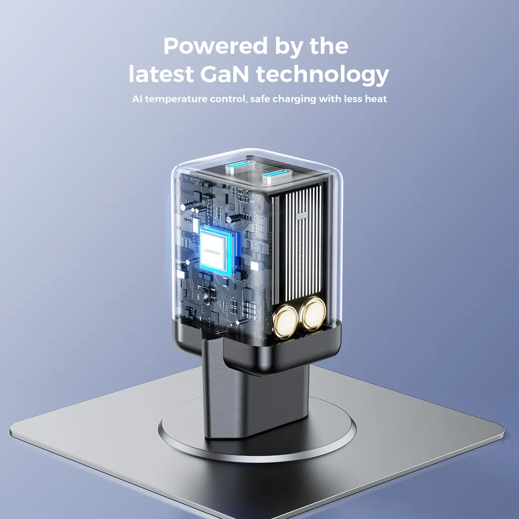 Joyroom JR-TCG17 Network Charger, 45W, 3A, 2 x USB-C, Black