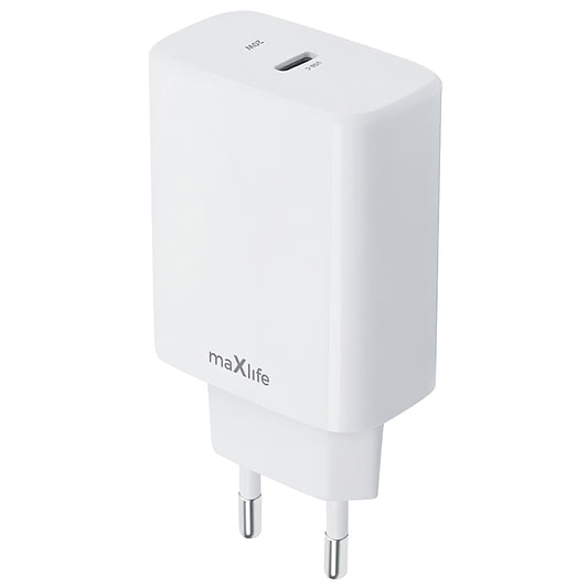 MaXlife MXTC-10-20C, 20W, 3A, 1 x USB-C, Blanco