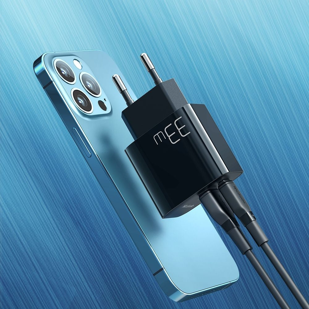 Cargador de Red McDodo CH-0921, 33W, 3A, 1 x USB-A - 1 x USB-C, Negro
