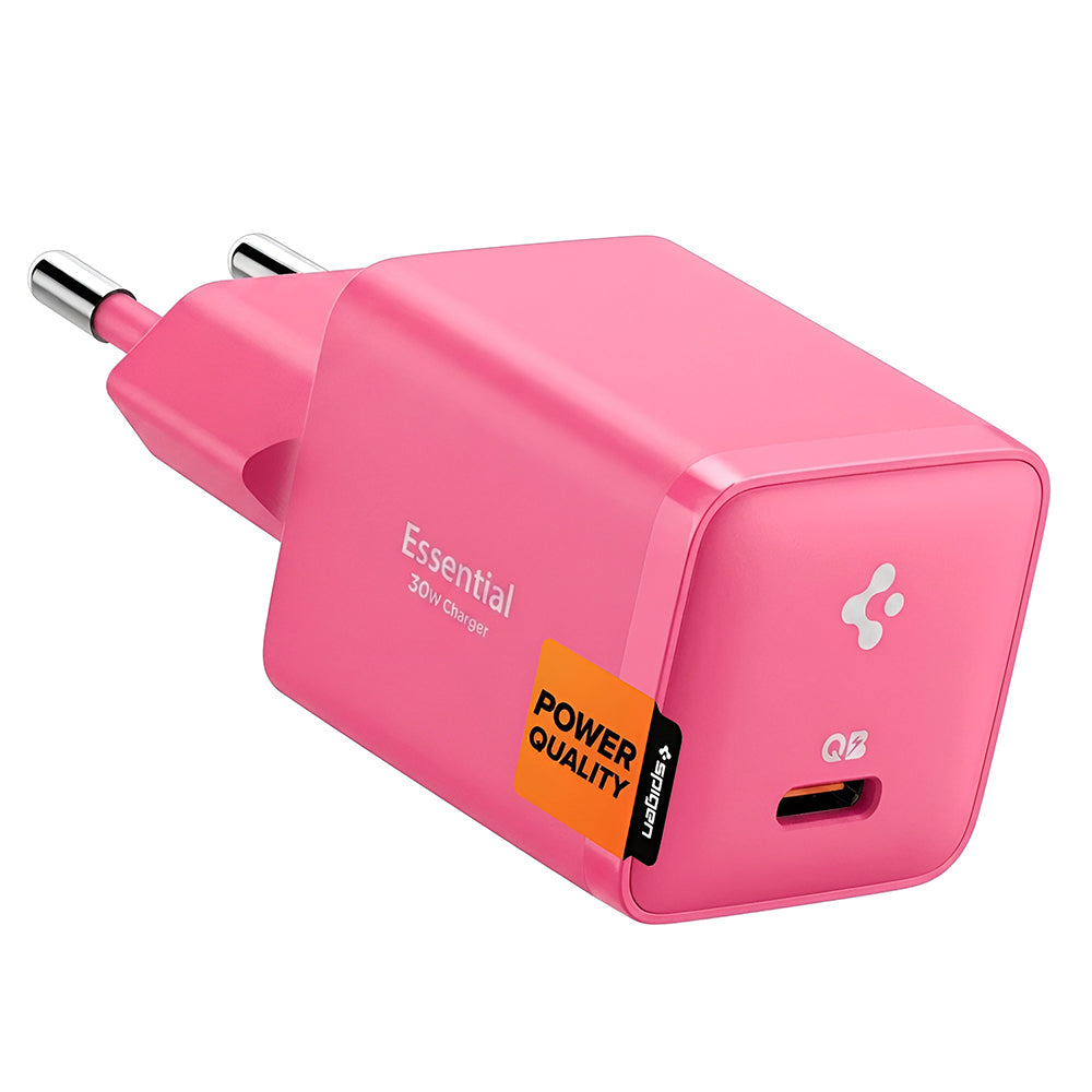 Cargador de red Spigen EE301EU Essential, 30W, 3A, 1 x USB-C, Rosa ACH10449