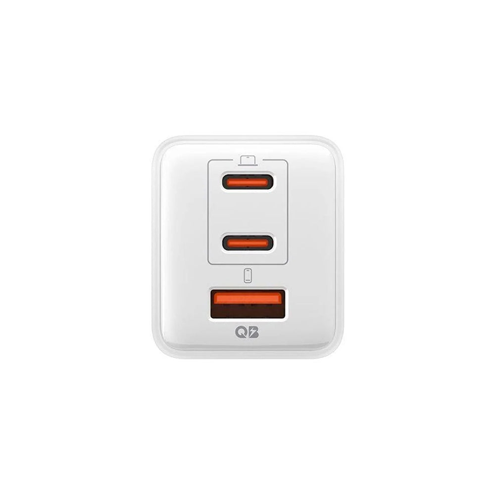 Cargador de Red Spigen EE473EU Essential, 47W, 3A, 1 x USB-A - 2 x USB-C, Blanco ACH09464