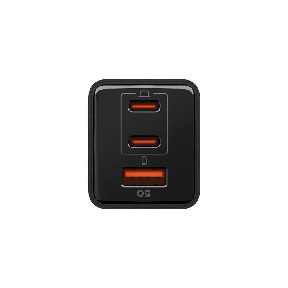 Cargador de Red Spigen EE473EU Essential, 47W, 3A, 1 x USB-A - 2 x USB-C, Negro ACH09465